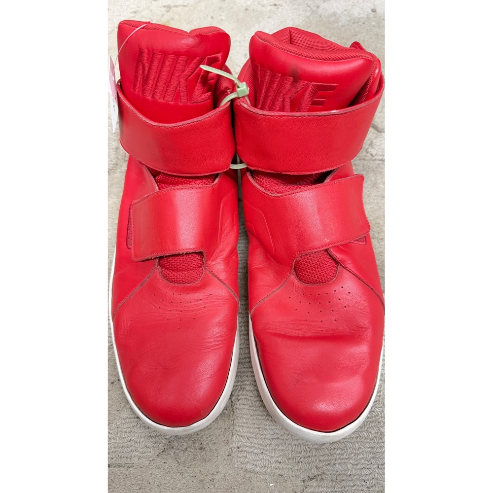 Nike Marxman High Top Mens Size 13 Red Good Laceless Dual Strap 832764-600